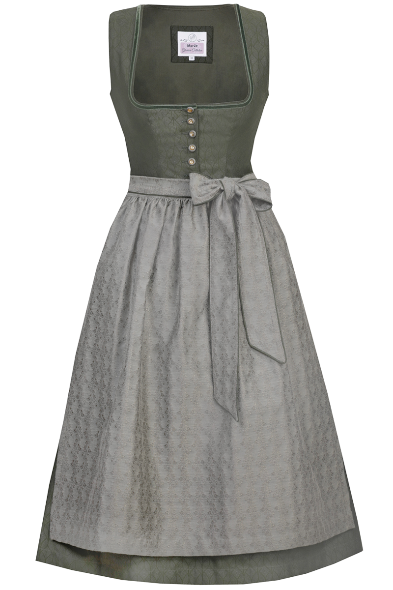 Midi-Dirndl efeu khaki