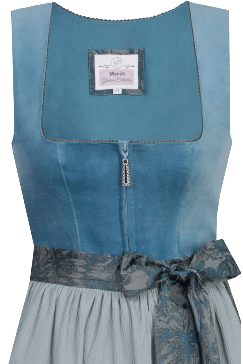 Samtdirndl denim cloud Bild 2