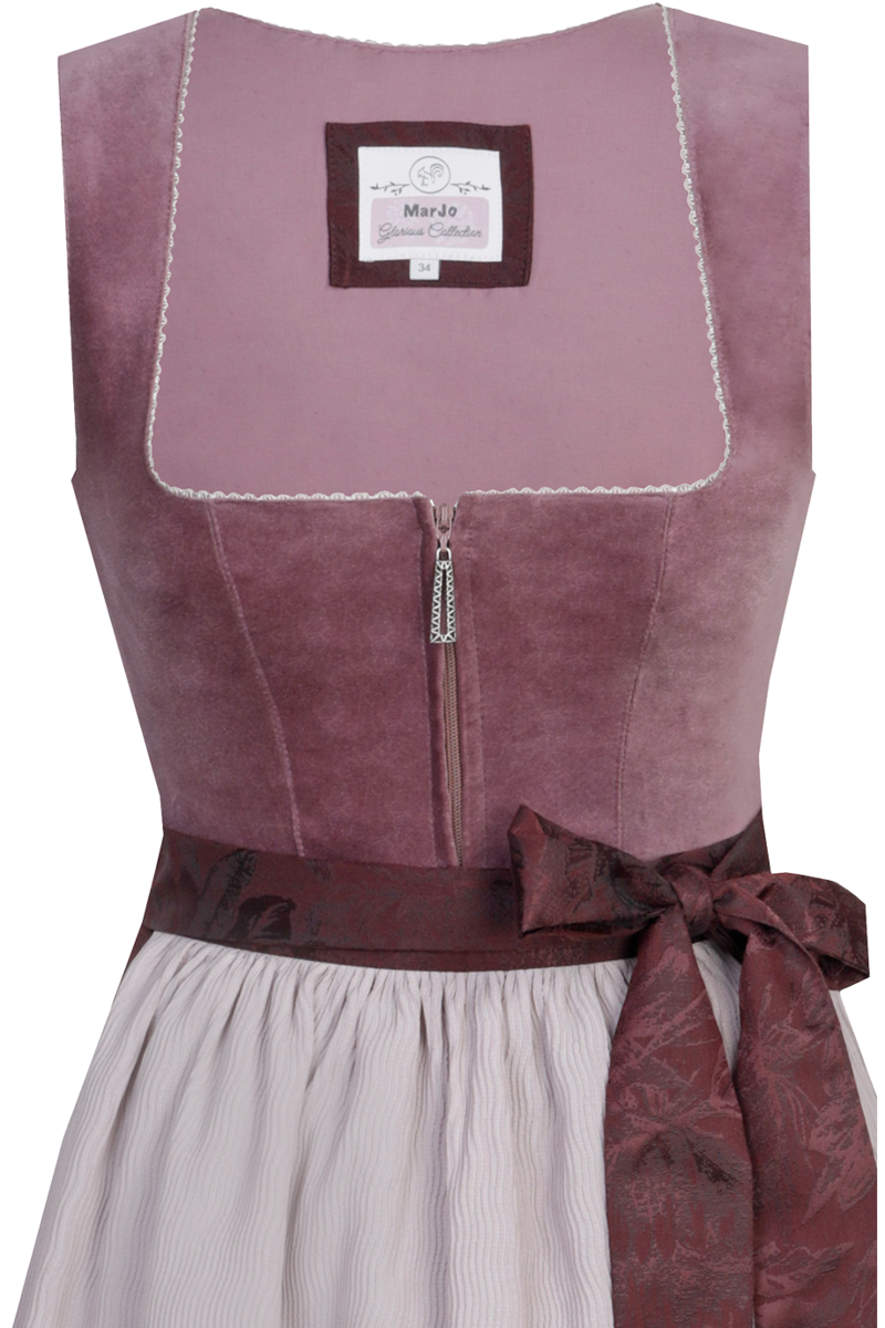 Samtdirndl traube mauve Bild 2