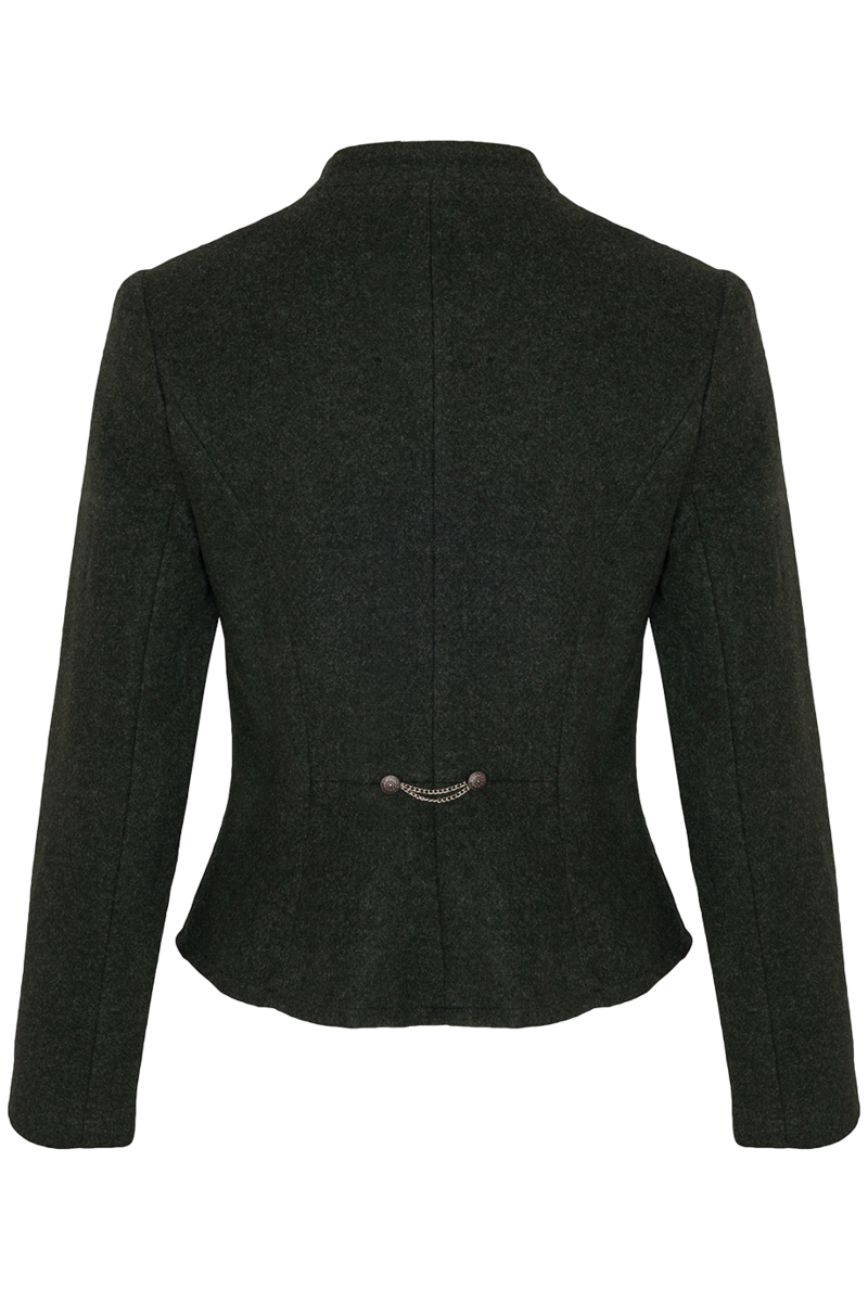 Damen Trachtenblazer Walkjacke dunkelgrn Bild 2