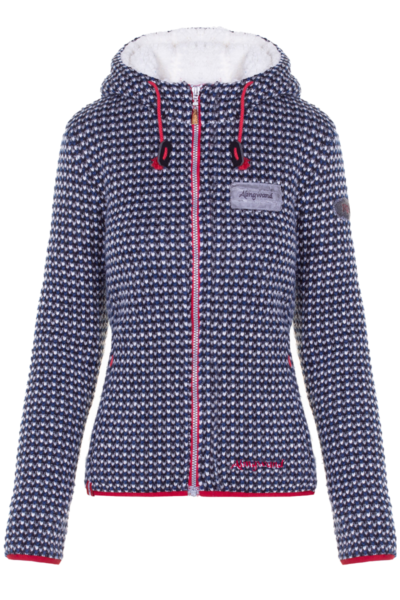 Damen Outdoorjacke Alpiner Lifestyle mit Kapuze marine