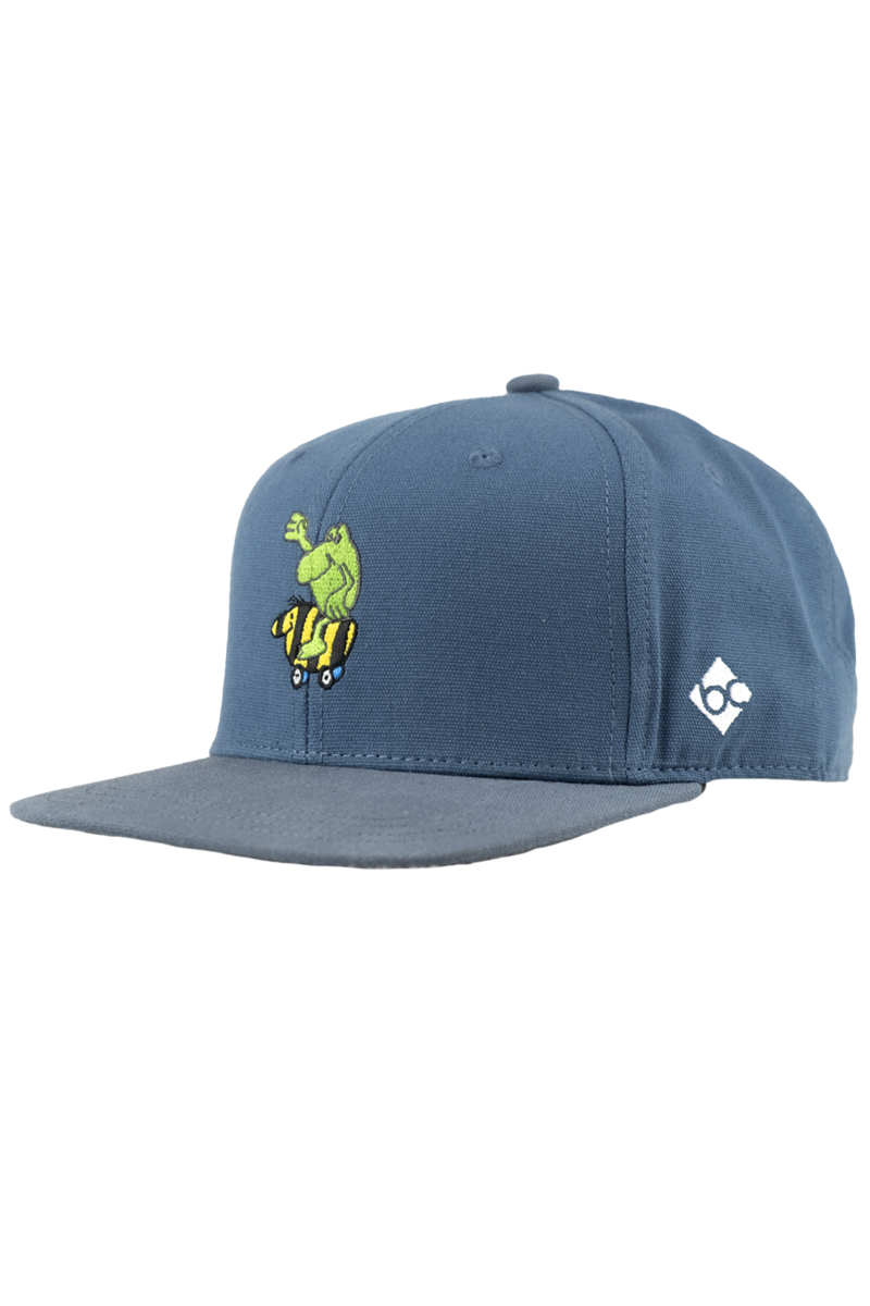 Janosch-Cap 'Tigerententaxii' Snapback blau