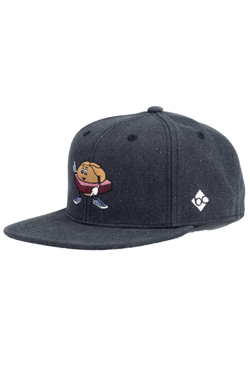 Herren Snapback Cap 'Mr. Leberkas' schwarz