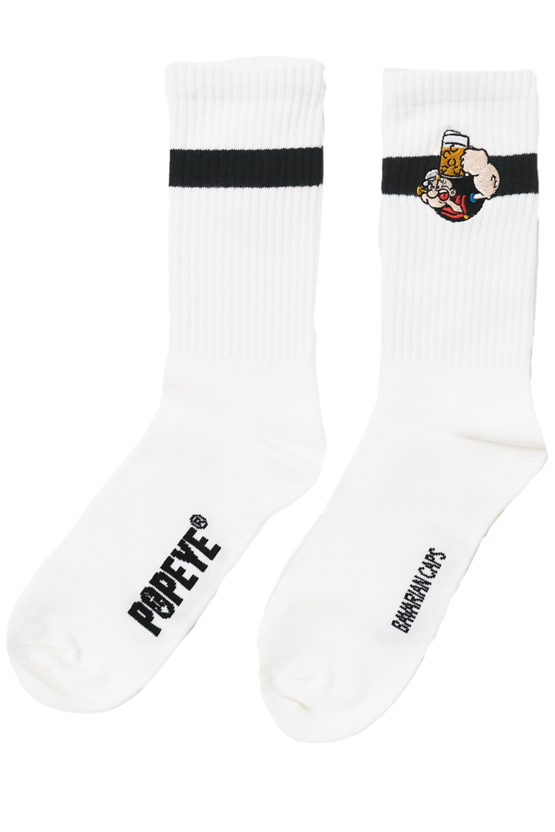 Herren Sportsocken 'Popeye' wei