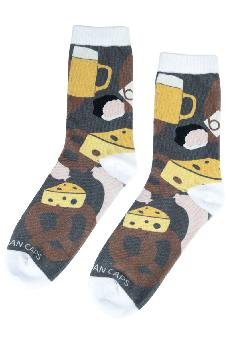 Herren Socken Brotzeit anthrazit