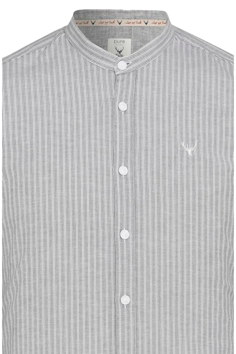 Herren Trachtenhemd Slim-Fit mit Streifen grn Bild 2