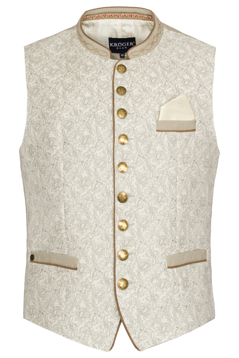 Trachtenweste Hochzeit Beige