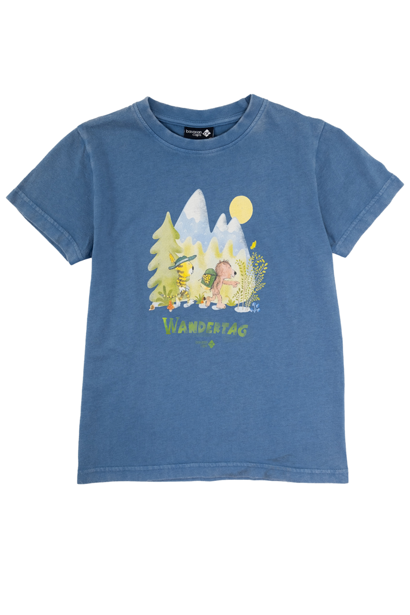 Kinder T-Shirt Janosch 'Wandertag' dunkelblau