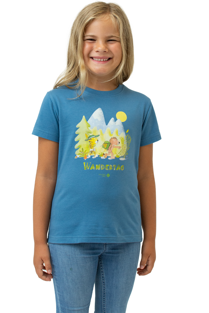 Kinder T-Shirt Janosch 'Wandertag' dunkelblau Bild 2