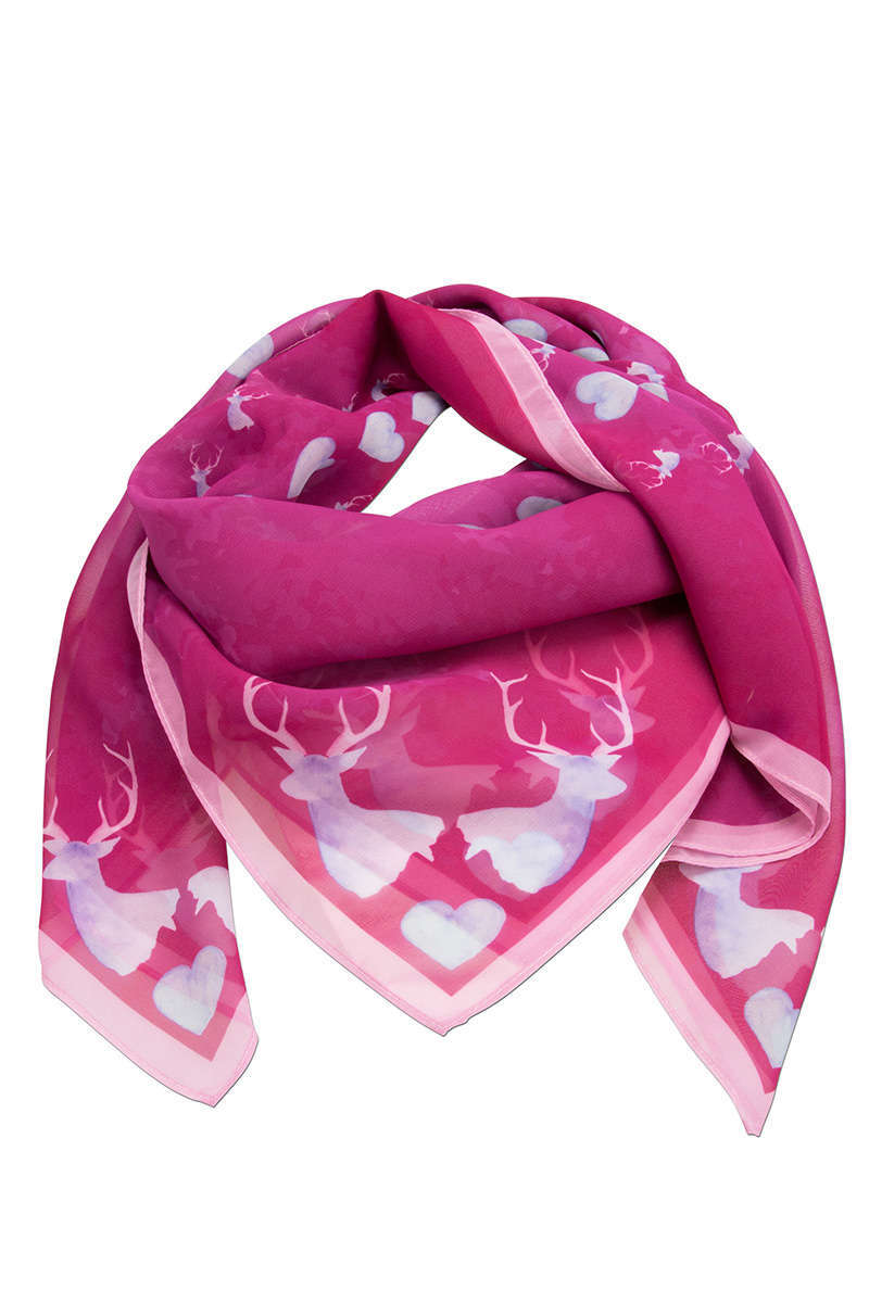 LOUIS VUITTON Dames Schal/Tuch aus Seide in Rosa / Pink