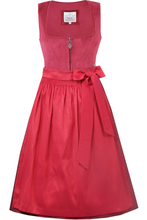 Samtdirndl Midi magenta