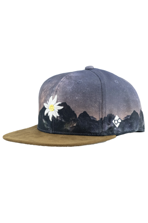 Herren Snapback Cap 'Edelwei Sternennacht' multicolor