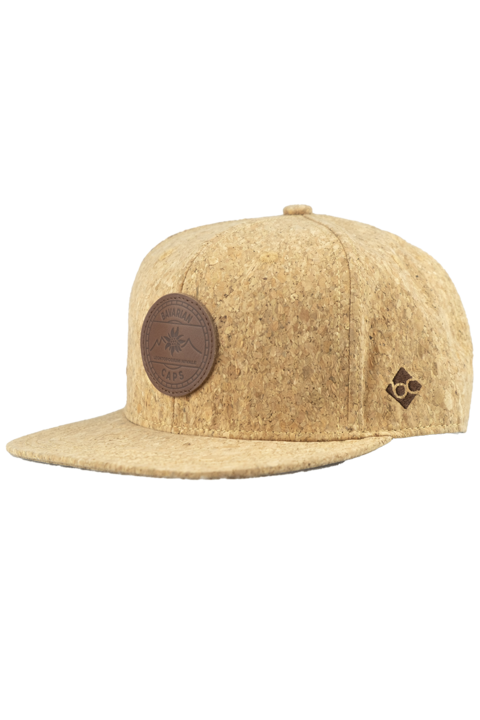 Herren Kork-Snapback-Cap 'Edelwei' braun