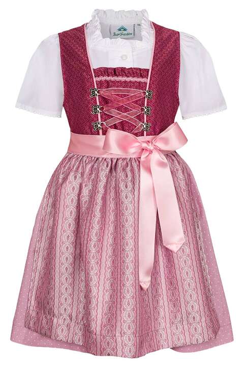 Kinderdirndl mit Bluse beere