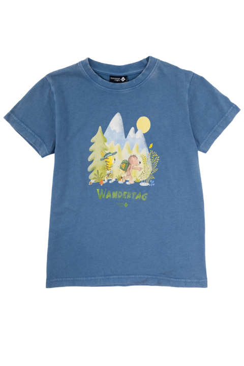 Kinder T-Shirt Janosch 'Wandertag' dunkelblau